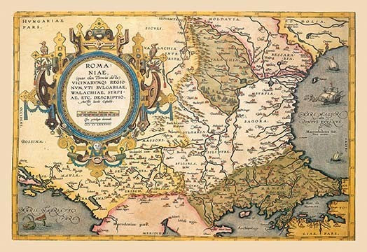 Map of the Balkans - Fine Art Giclee Print 24" x 36"