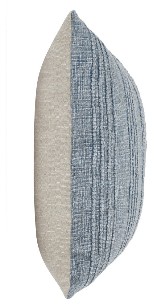 Hannah 100% Cotton 22" Throw Pillow by Kosas Home, Blue