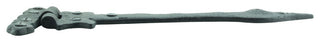 2 Pcs Black Door Strap Hinge 9" L Wrought Iron Spear Tip Renovators Supply