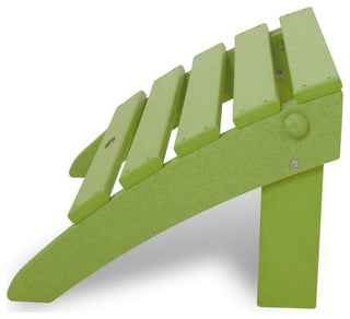 Polywood Classic Folding Ottoman, Lime