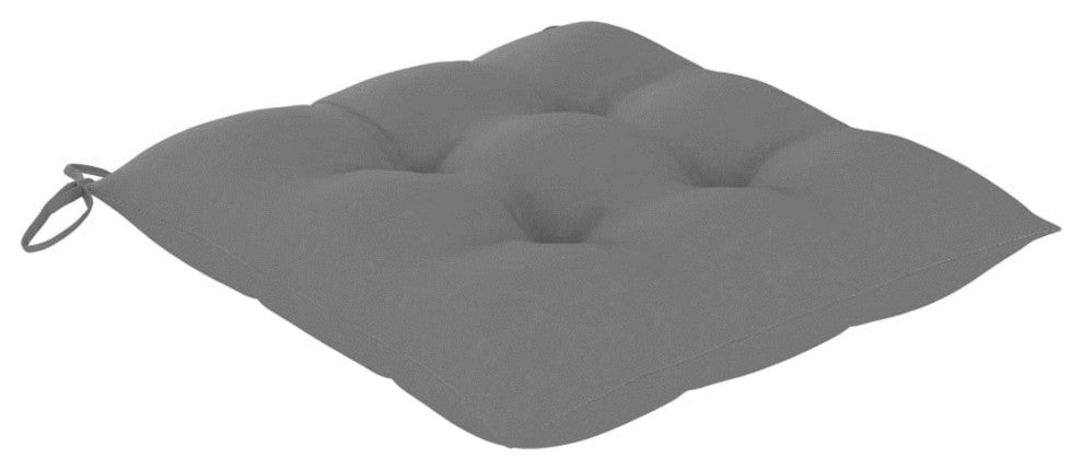 Vidaxl Chair Cushions, Set of 4, Gray 19.7"x19.7"x2.8" Fabric