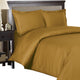 100% Cotton 300TC Striped Duvet Cover Set, Bronze, King/Cal King