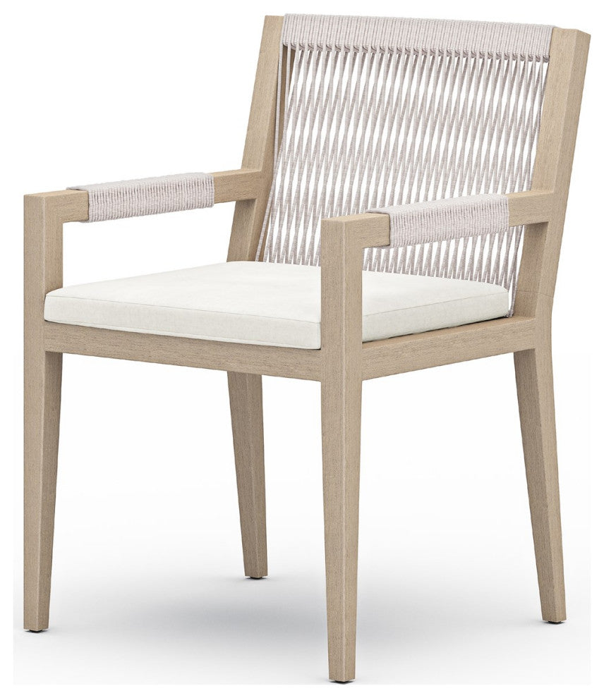 Sherwood Outdoor Dining Armchair-Brown