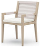 Sherwood Outdoor Dining Armchair-Brown