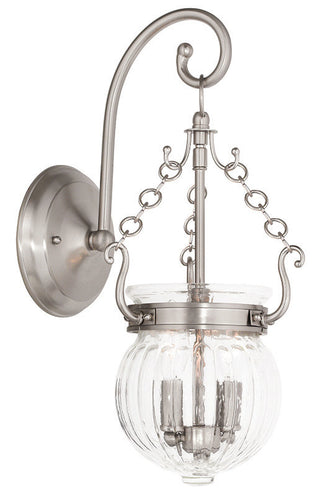 LIVEX LIGHTING 50501-91 2 Light Brushed Nickel Wall Sconce