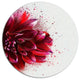 Dark Red Watercolor Rose Flower, Floral Disc Metal Wall Art, 36"