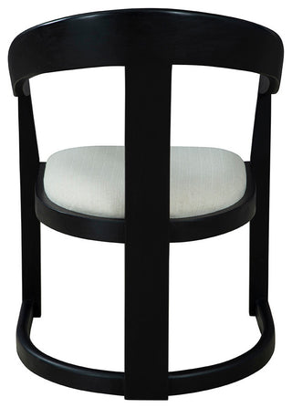 Salida Mahogany Upholstered Dining Chair, Black