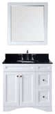 Elise 36" Single Bathroom Vanity, White, Round Sink
