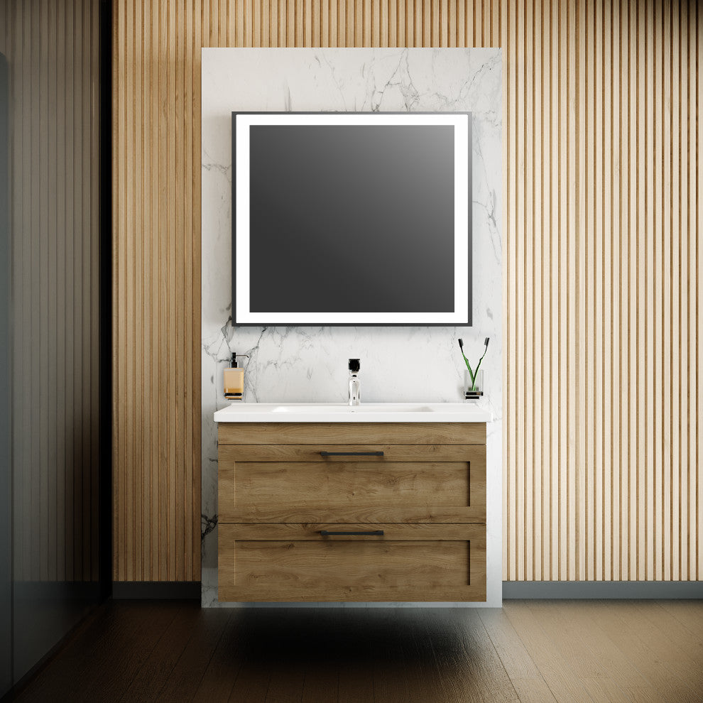 Bathroom Vanity Palm Beach Teak Wood 34" No Mirror