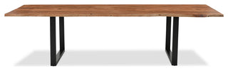 Athea Butterfly Natural live Edge Dining Table - 120"