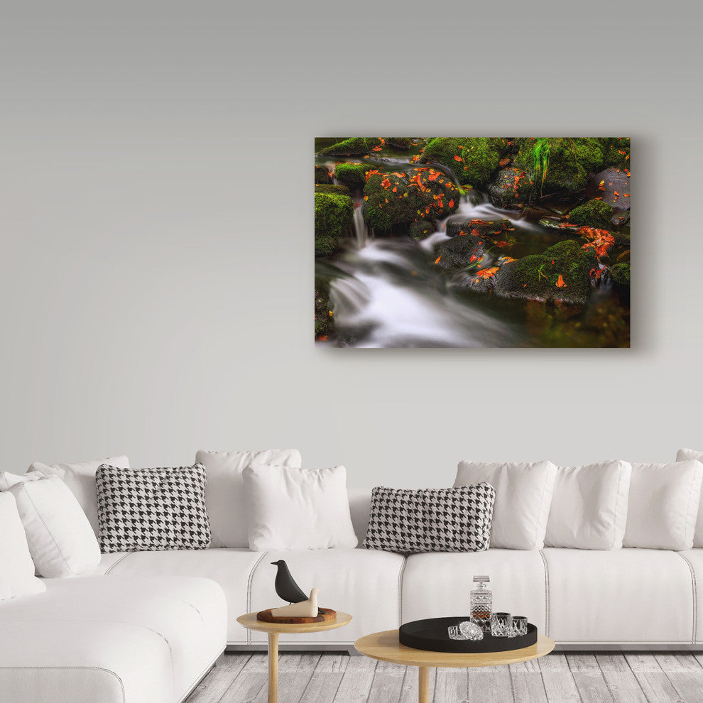 Yavuz Pancareken 'Autumn Melodies Water' Canvas Art, 24"x16"