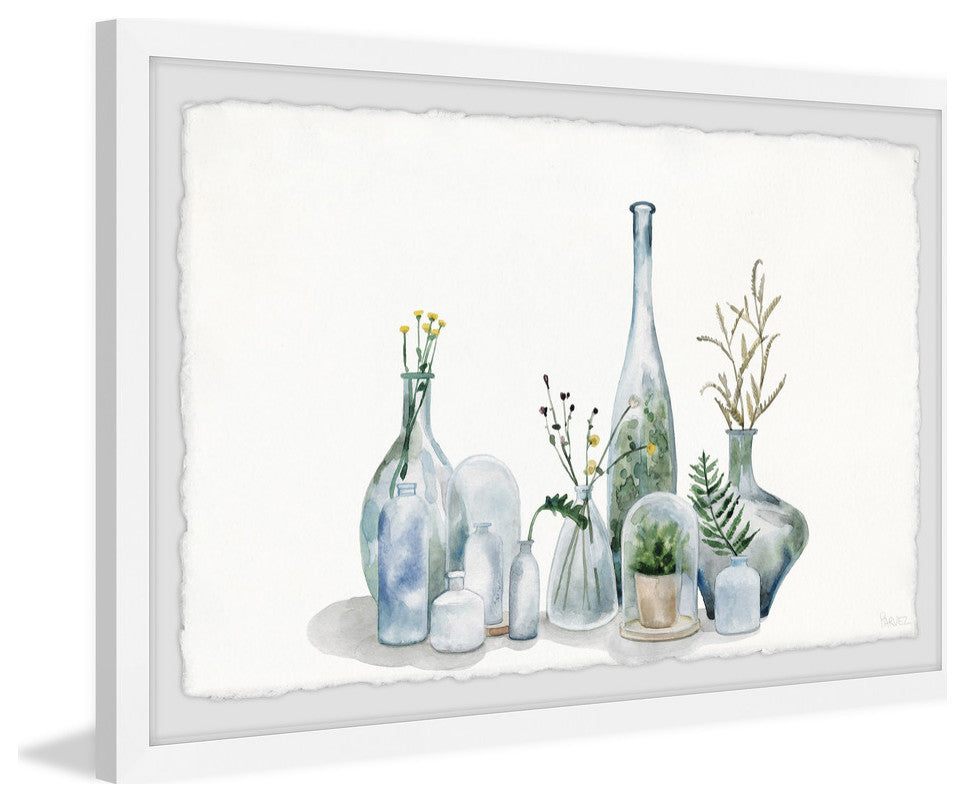 "Bottled Garden" Framed Painting Print, 24"x16"