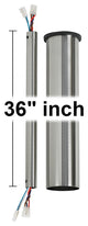 Monte Carlo DRM36BS 36" Minimalist Downrod, Brushed Steel