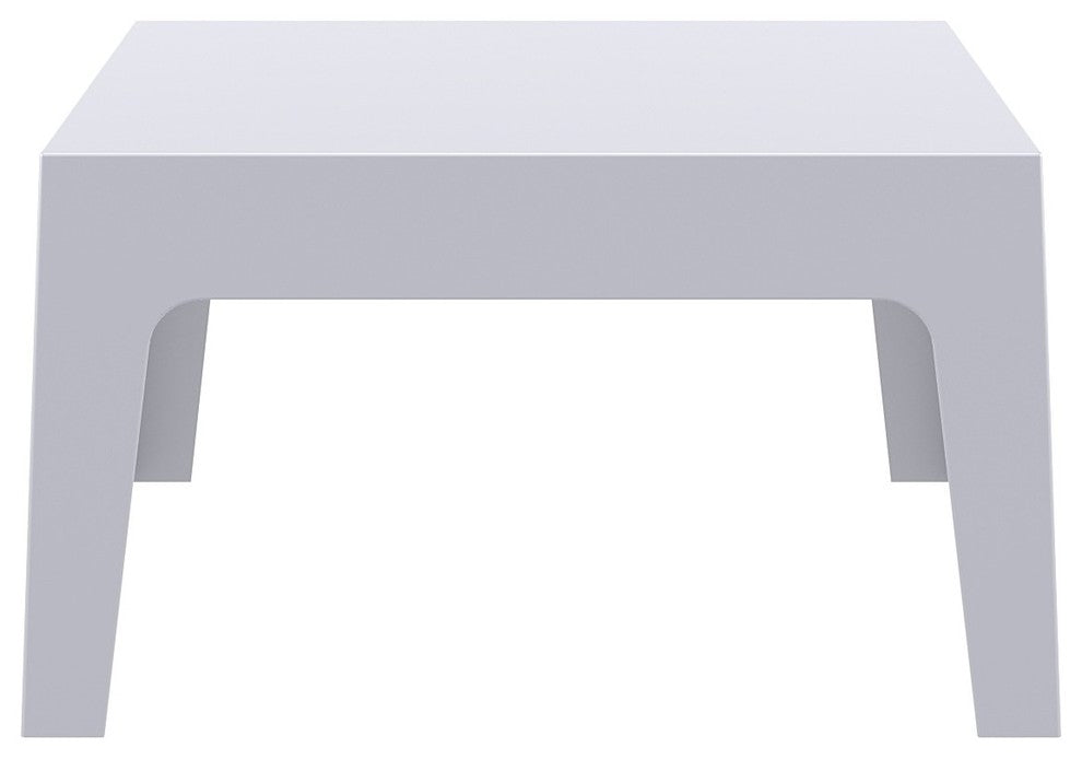 Compamia Box Outdoor Coffee Table, Silver-Gray