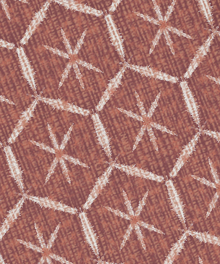 Tufted Geometric Print Napkin, Maroon (Set of 4), 19 x 19"