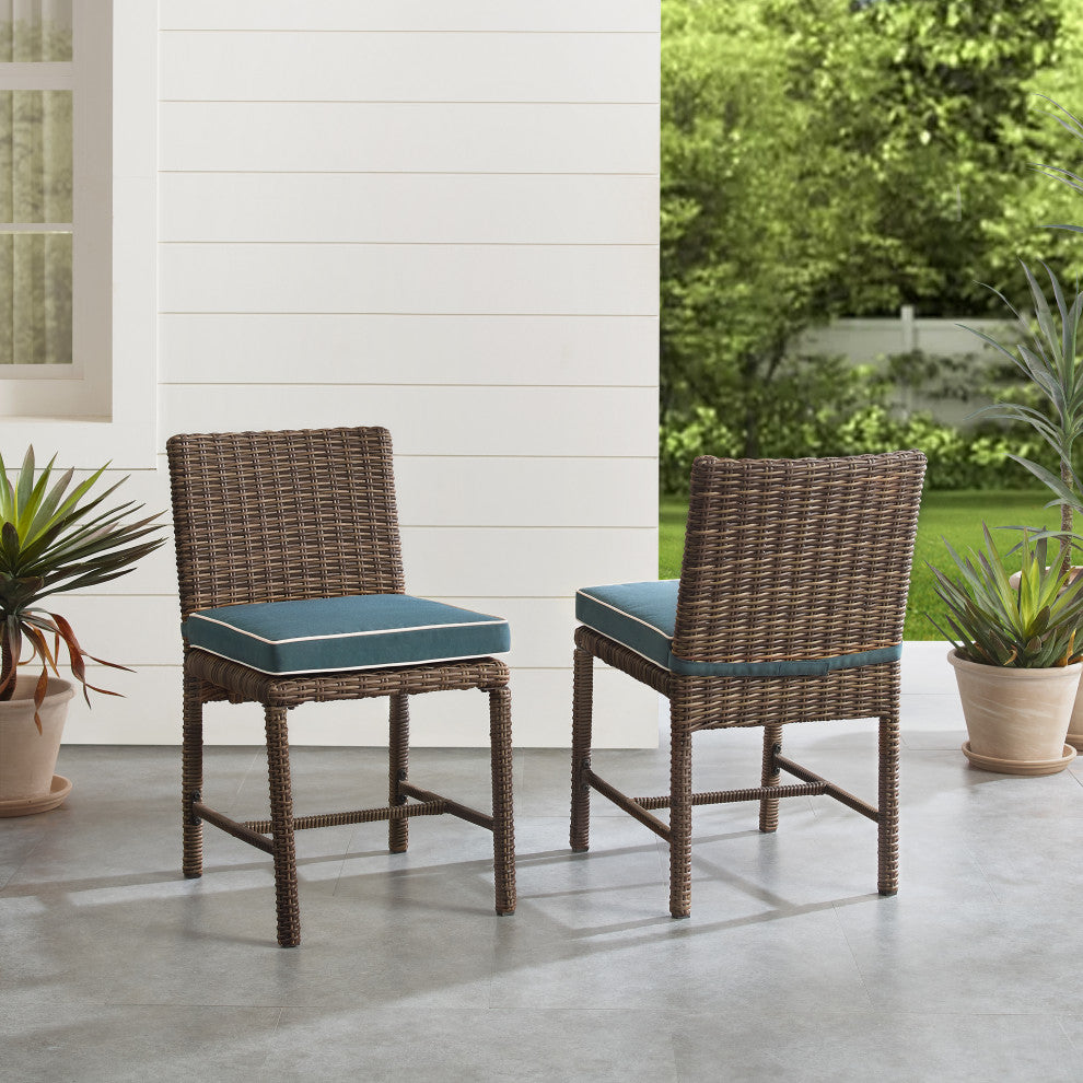 Bradenton 2Pc Wicker Outdoor Dining Chair Set