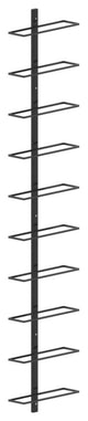 Vidaxl Wall-Mounted Wine Rack For 10 Bottles Black Metal