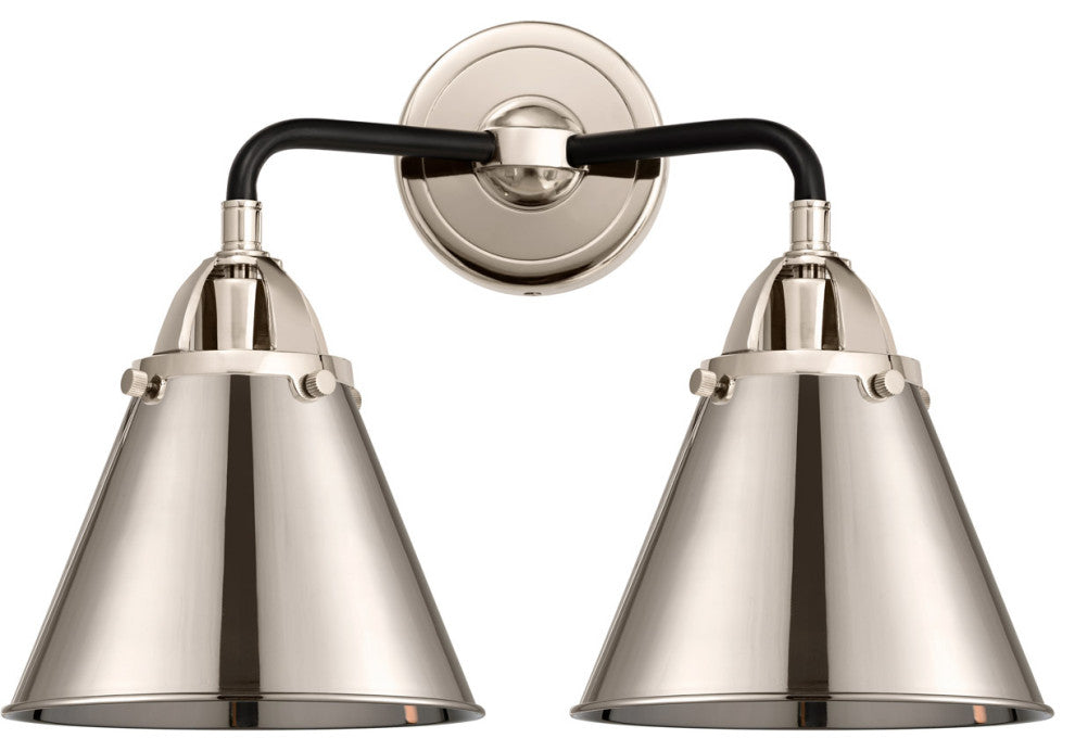 Innovations 288-2W-BPN-M13-PN-LED 2-Light Vanity Light, Black Polished Nickel