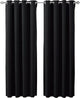 Amazing Grommet Top Window Curtain Panel, Black, 52"x90"
