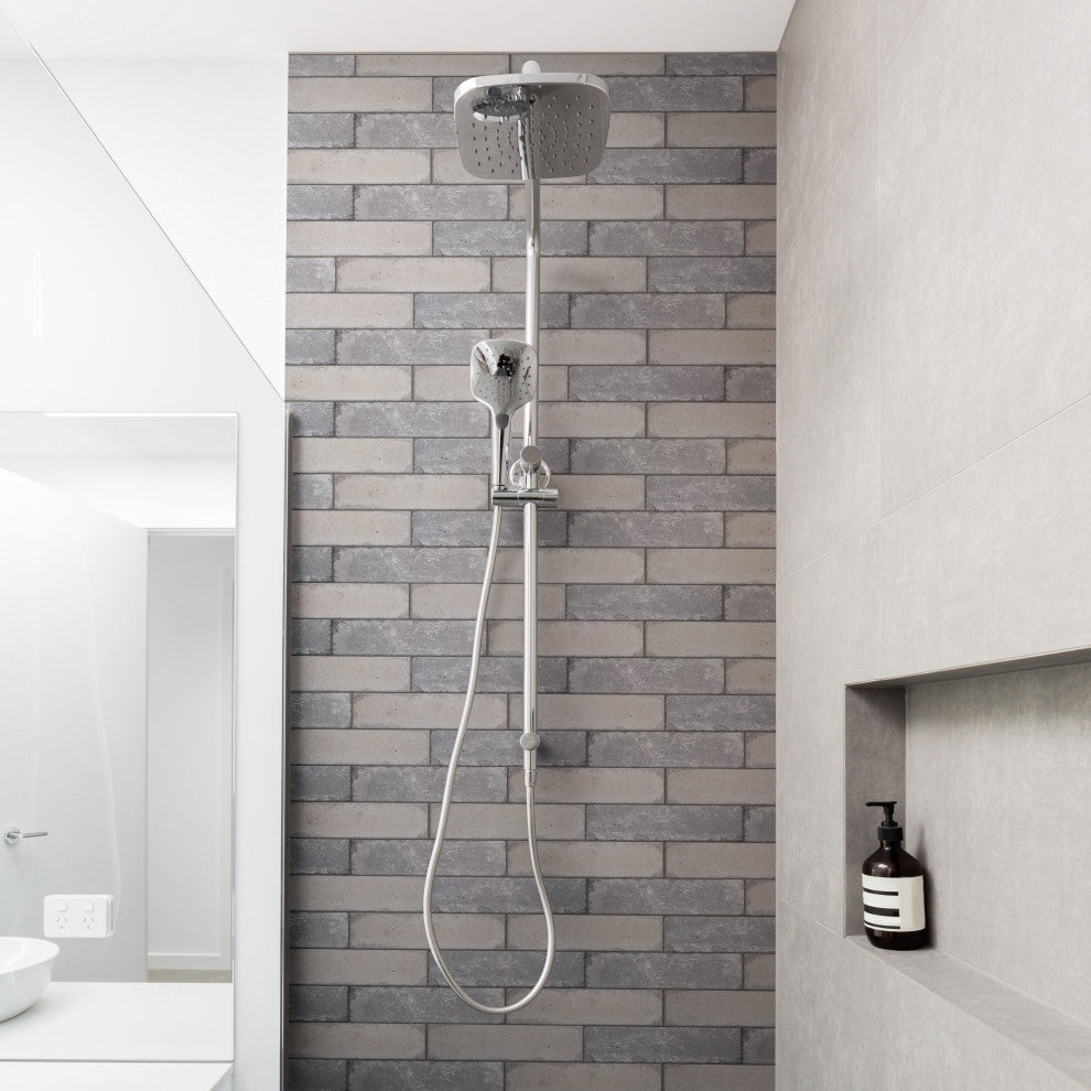 Brickyard Porcelain Floor and Wall Tile, White