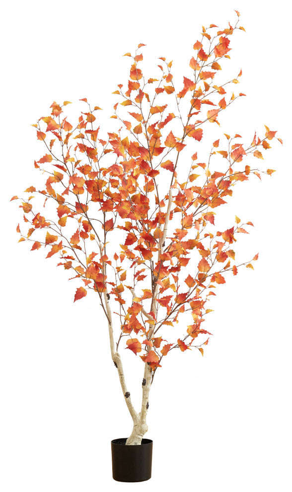 6ft. Autumn Birch Artificial Fall Tree