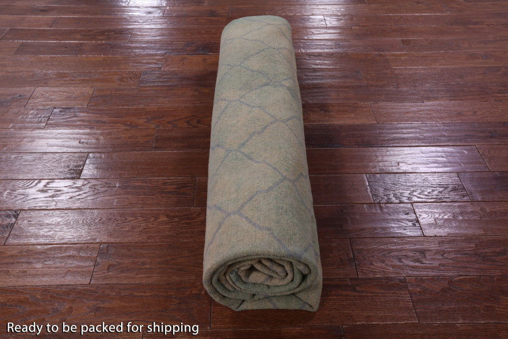 8' 1" X 9' 9" Full Pile Overdyed Hand-Knotted Wool Rug - PR4266