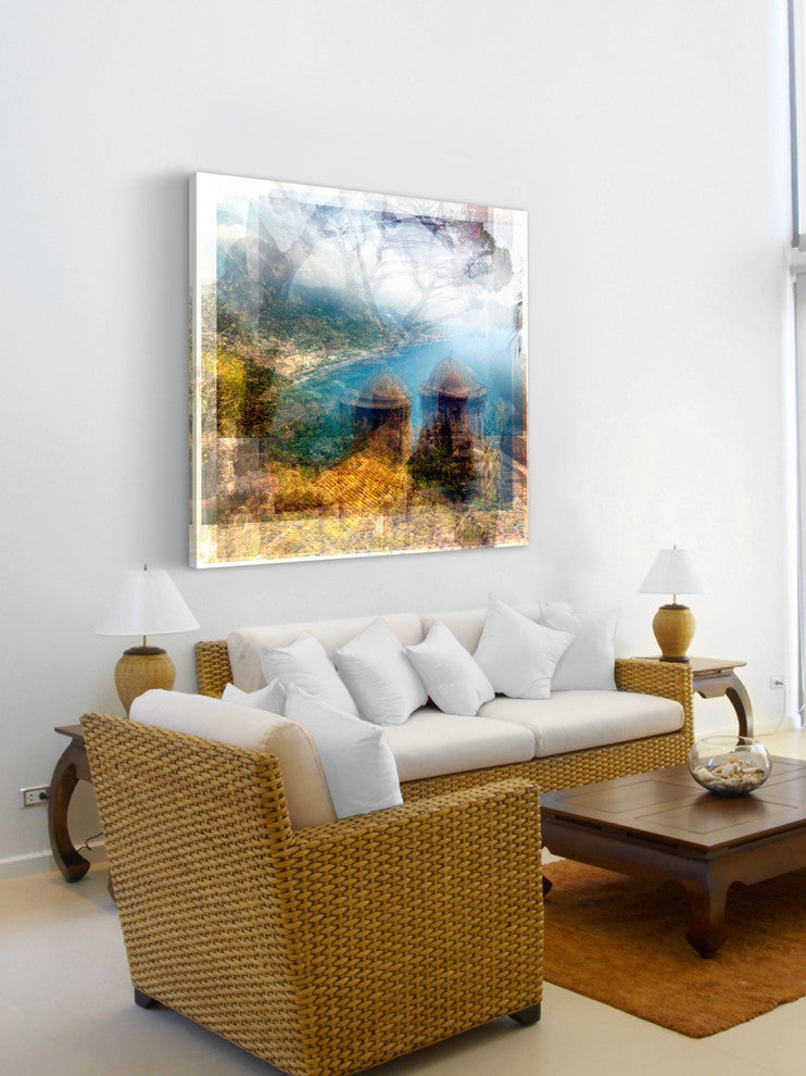 "Ravello Seaview" Painting Print on Canvas