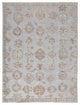 Weave & Wander Tierney Eco Friendly PET Oushak Rug, Vapor Gray/Bone/Tan, 3'-6" X