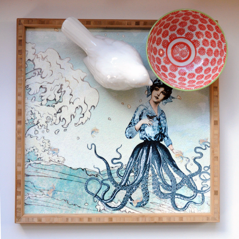 Belle13 Sea Fairy Square Tray, Medium
