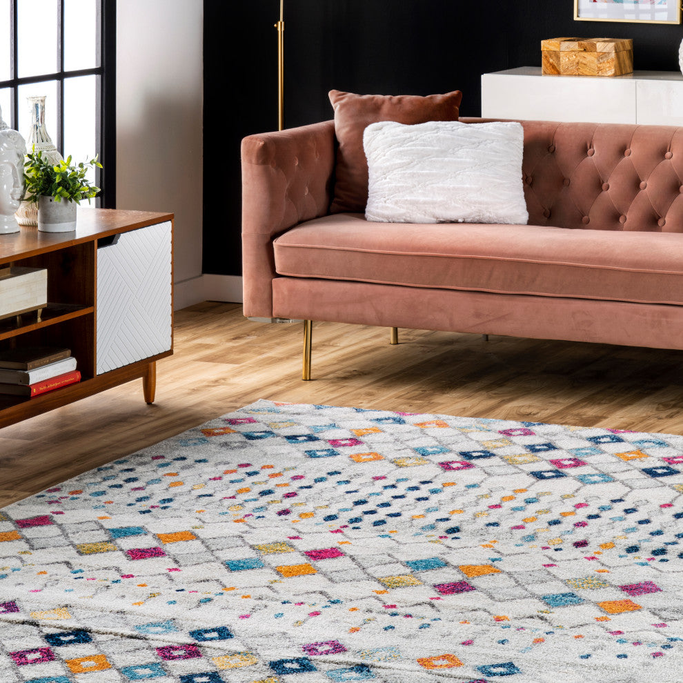 Nuloom Moroccan Blythe Contemporary Area Rug, Multicolor 4'x6'