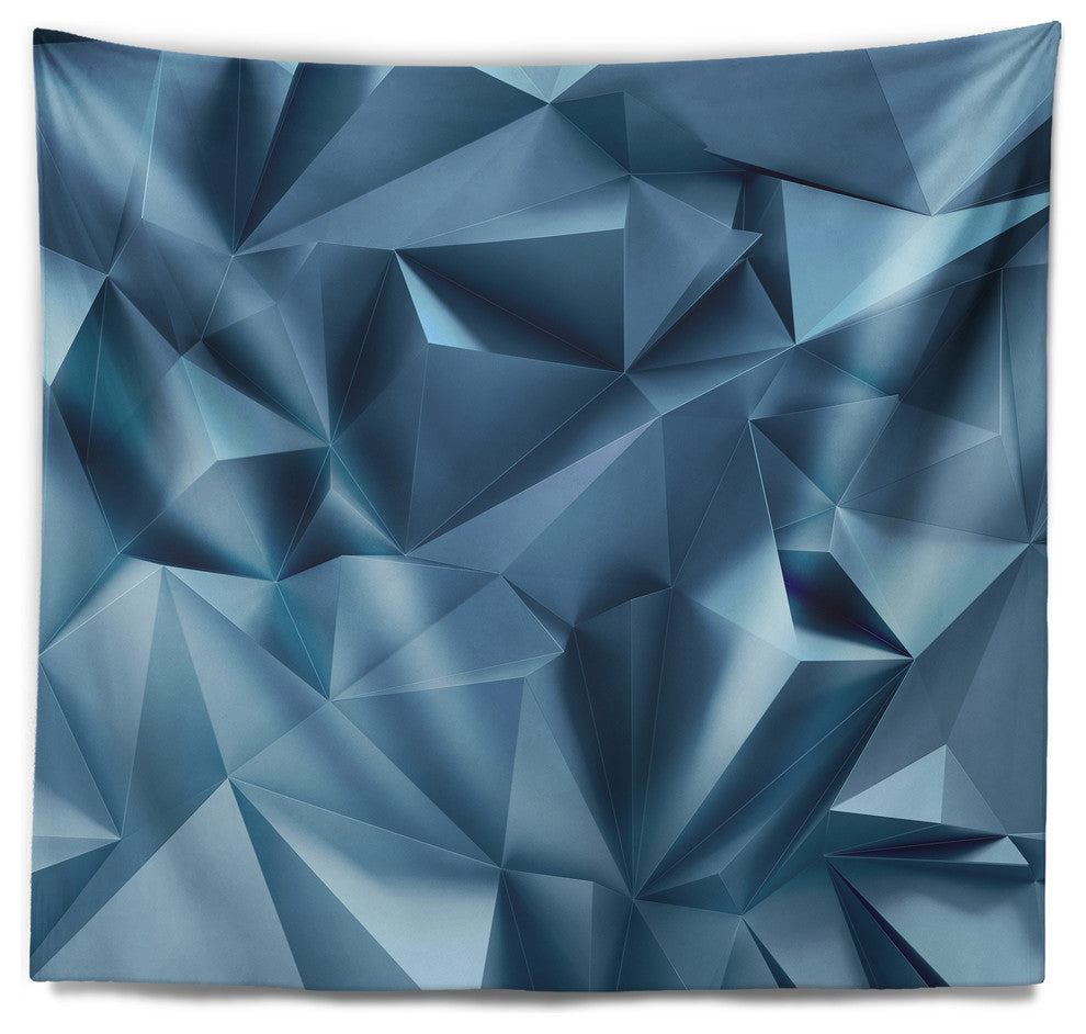 3D Abstract Geometric Background Abstract Wall Tapestry, 39"x32"