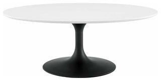 Lippa 42" Oval-Shaped Wood Coffee Table