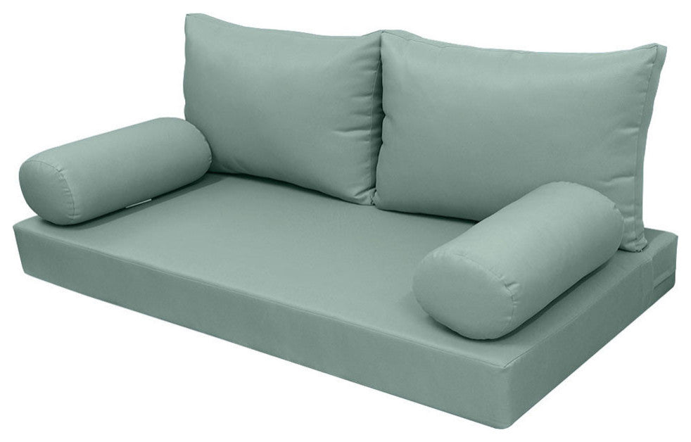 S2 Queen Size 5PC Knife Edge Daybed Mattress Cushion Bolster Complete Set AD002