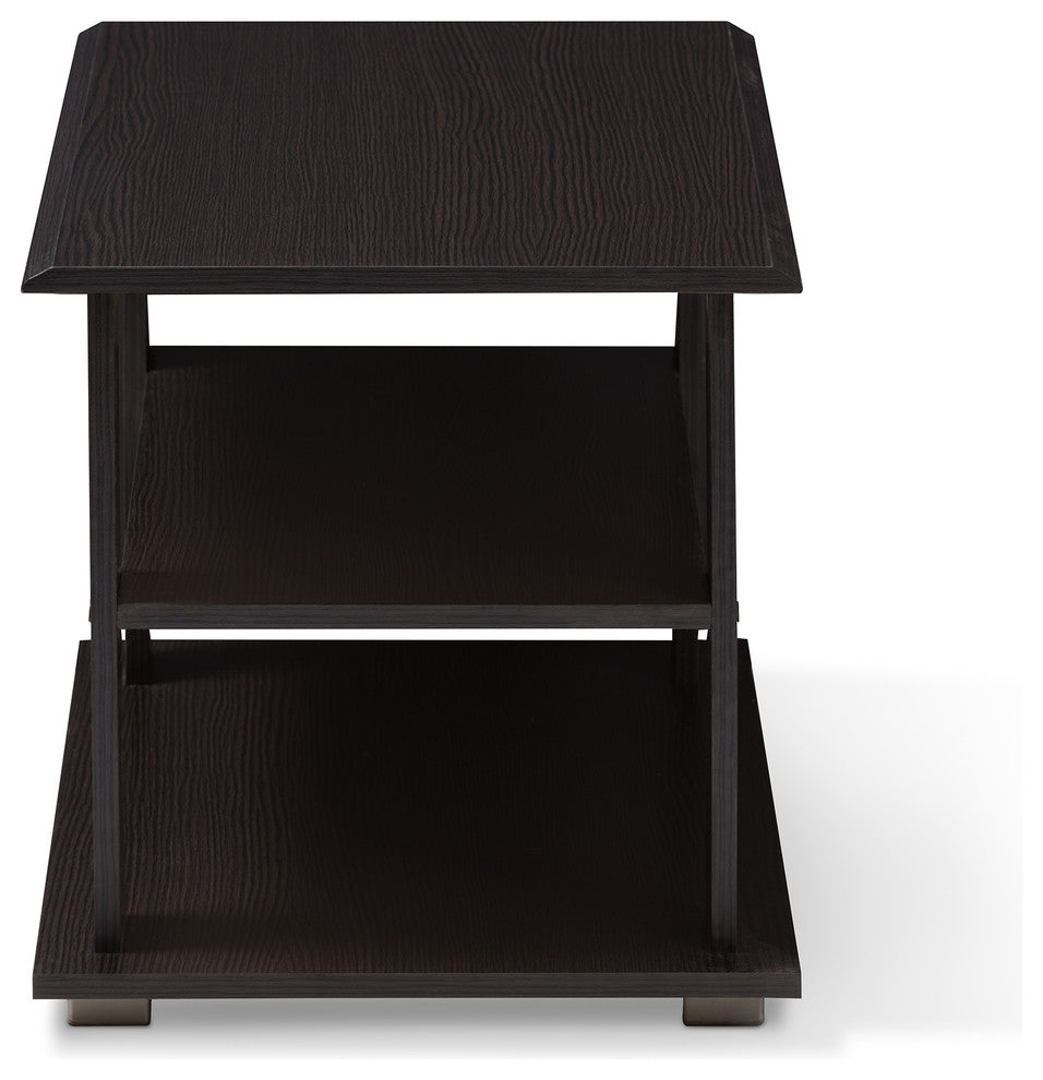 Joliette Moderm, Contemporary Wenge Brown Coffee Table