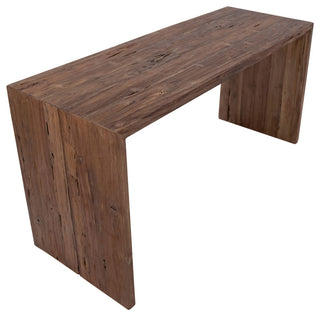 Modern Teak Waterfall Table Desk