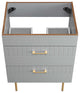 Daybreak 24" Bathroom Vanity Cabinet, Sink Basin Not Included, Light Gray