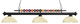 Shark Collection 3 Light Billiard Light in Matte Black Finish