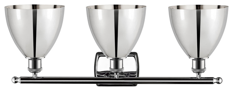 Ballston Dome Bath Vanity Light, Polished Chrome, Polished Chrome
