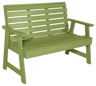 Riverside Garden Bench 4', Palm Green