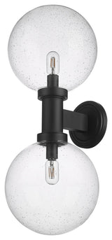 Laurent 2 Light Outdoor Wall Sconce Lighting, Black