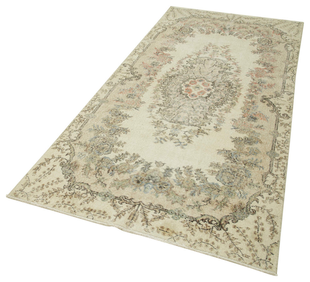 Rug N Carpet - Handmade Turkish 3' 9" x 8' 5" Low Pile  Small Area Rug