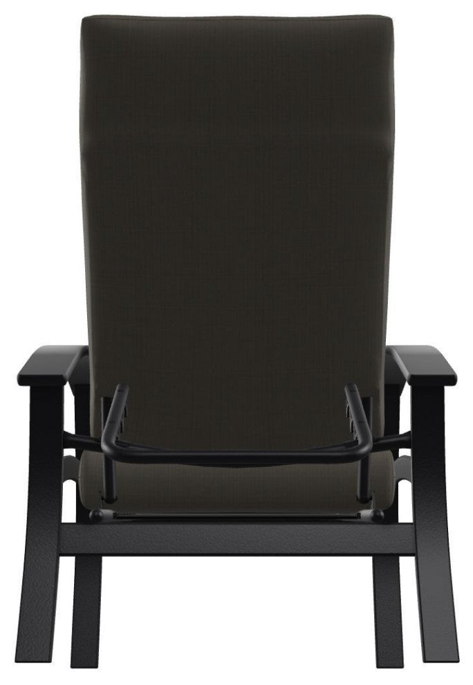 Belle Isle Cushion Outdoor Adjustable Back Chair, Stone Linen/Black