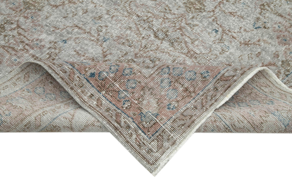 Rug N Carpet - Handwoven Turkish 5' 5" x 8' 8" Contemporary Overdyed Area Rug