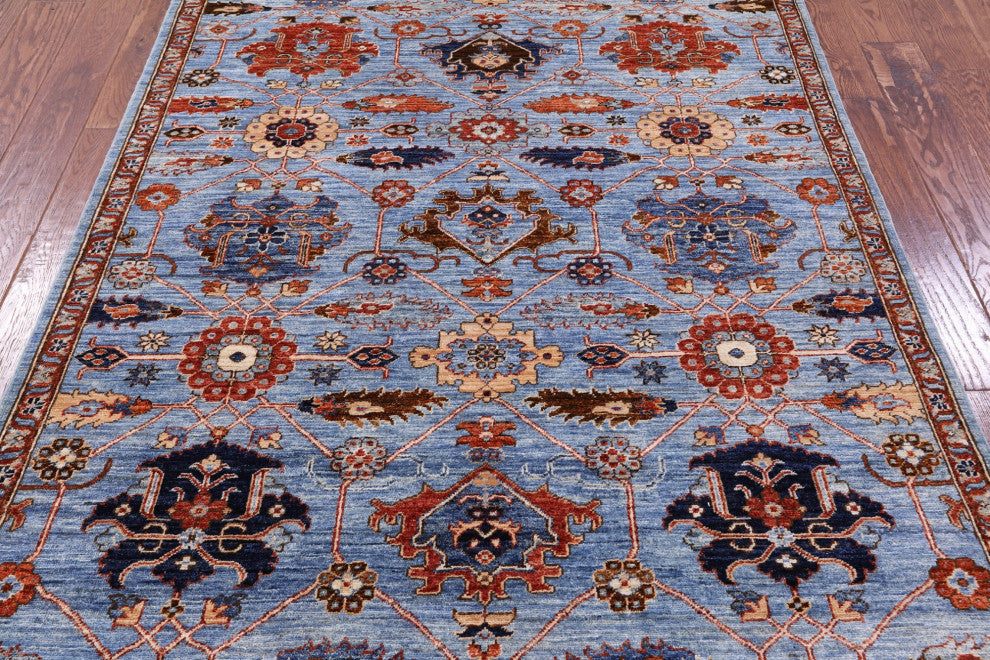 Persian Fine Serapi Hand-Knotted Wool Rug 4' 10" X 6' 4" - Q12905