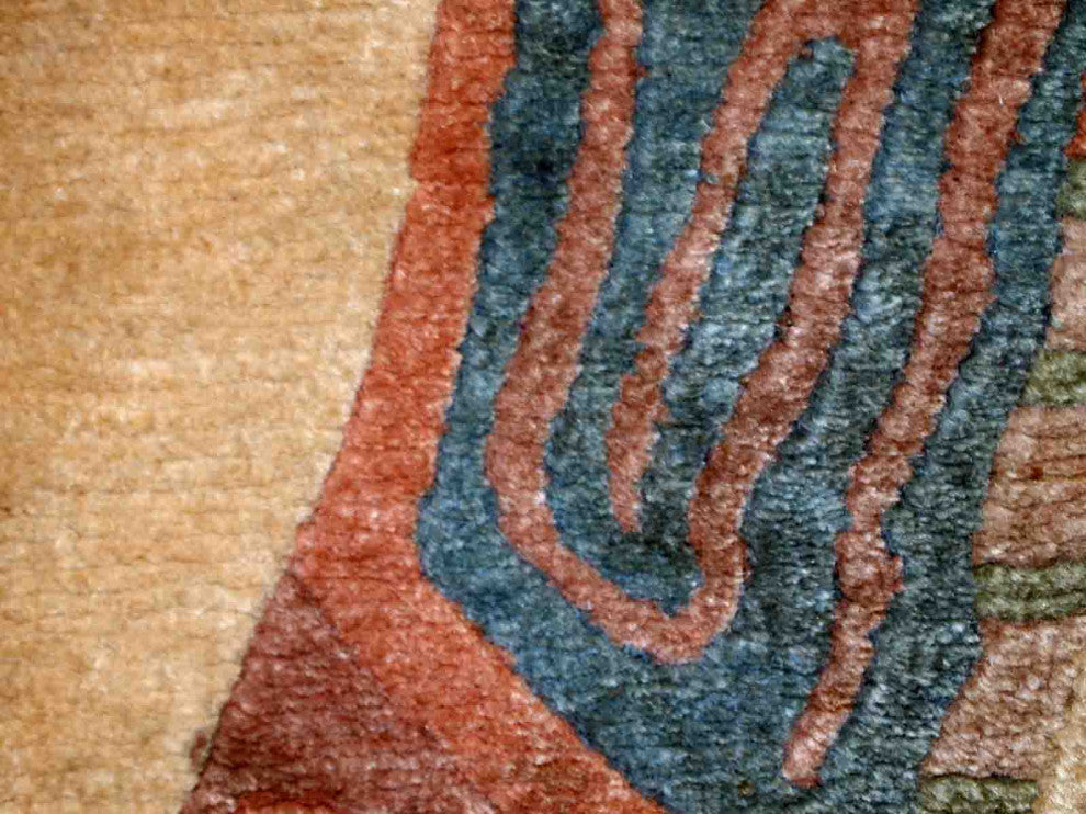 Handmade Vintage Tibetan Khaden Rug, 8', 245cm 1970s