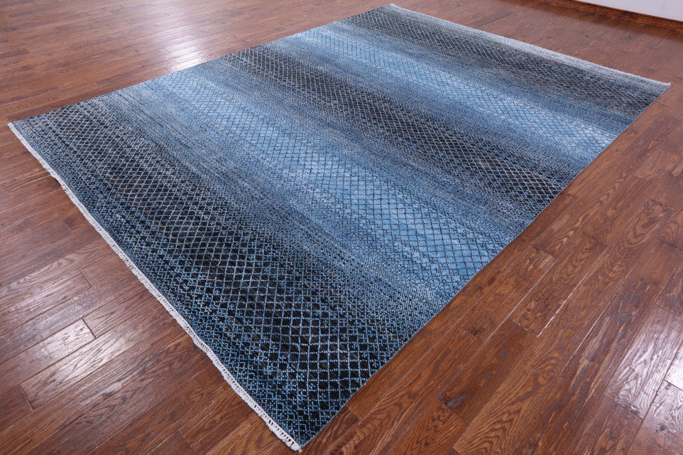 Savannah Grass Hand Knotted Wool Rug 8' 11" X 12' 0" - Q13244