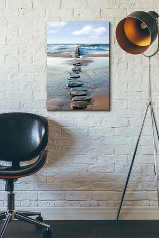 Epic Graffiti "Stepping Stones" Giclee Canvas Wall Art, 18"x26"