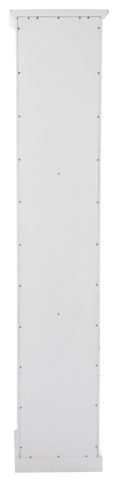 Palmer Tall Curio w/ Glass Door - White
