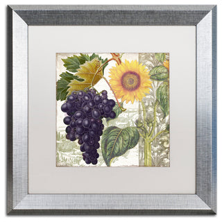 Color Bakery 'Dolcetto I' Matted Framed Art, Silver Frame, White Mat, 16x16
