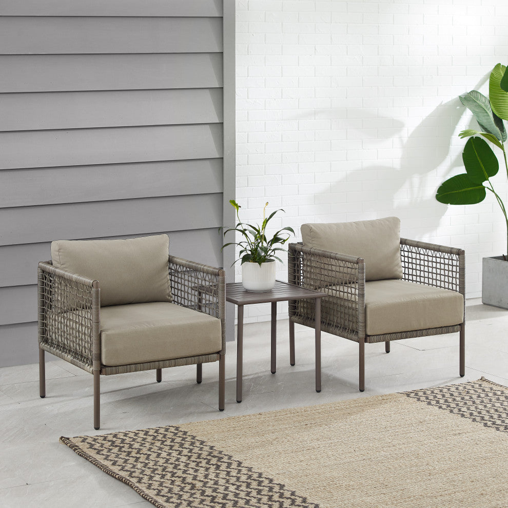 Cali Bay 3Pc Wicker Outdoor Chair Set